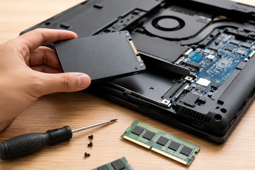 upgrade ssd laptop di padang